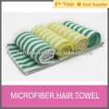 Microfiber absorbent hair towel